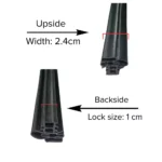 Glass Refrigerator Gasket 74 Inch Beading (Includes Magnet 74 INCH ) sji 1800045 - Image 2