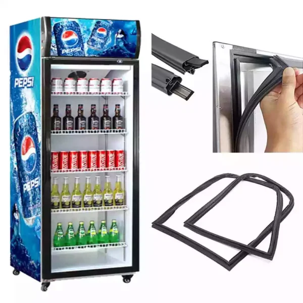 Glass fridge Door gasket (Push to Lock) 22*36.5 Inch.| Glass refrigerator door gasket | & useful for other refrigerators