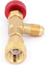 Refrigerant Retention Control Valve/ R410A, R32, adapter and flow control valve/  No-leak refrigerant charging, HVAC service tools