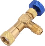 Refrigerant Retention Control Valve/ R22, R134, R600, R404A adapter and flow control valve/  No-leak refrigerant charging, HVAC service tools