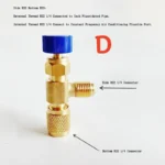 Refrigerant Retention Control Valve/ R22, R134, R600, R404A adapter and flow control valve/  No-leak refrigerant charging, HVAC service tools - Image 4