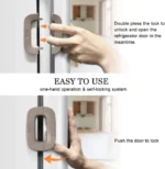 Multifunctional Fridge Door Lock – Child Safety Refrigerator Lock (No Drill, 3M Adhesive) - Image 4
