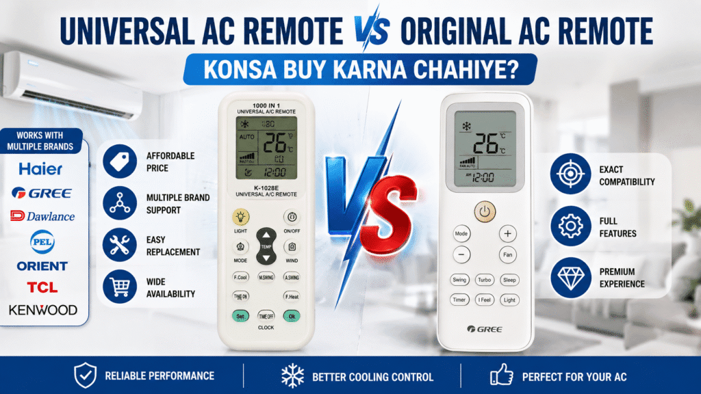 Universal AC Remote vs Original AC Remote