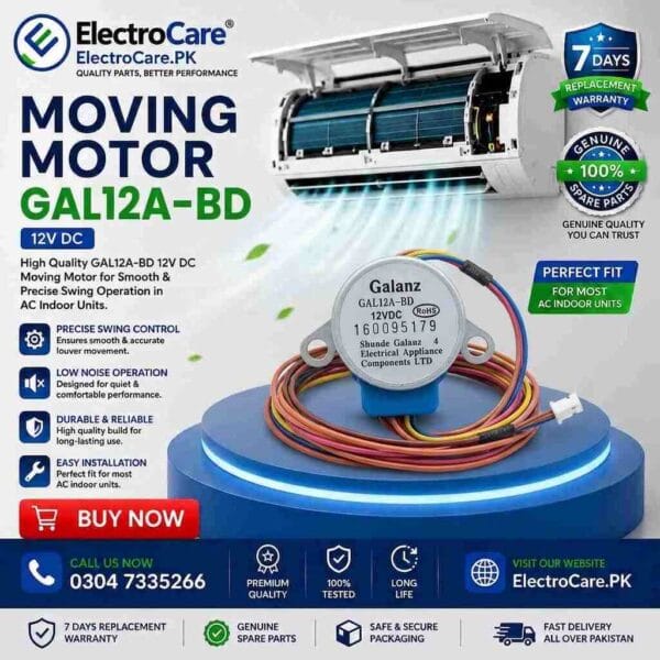 GLA12A-BD  12V DC AC Swing Motor – Air Conditioner Moving Motor / Swing Flap Motor