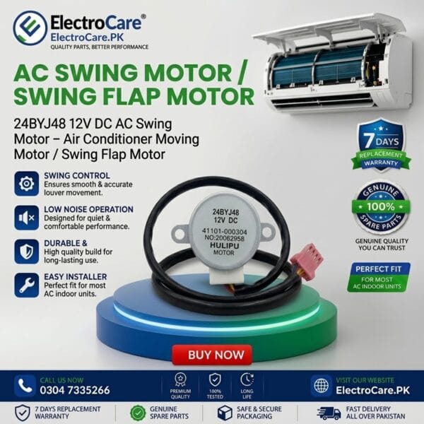 24BYJ48 12V DC AC Swing Motor – Air Conditioner Moving Motor / Swing Flap Motor