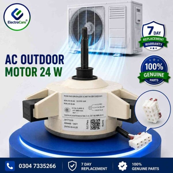 AC 24W Outdoor Fan Motor | Air Conditioner Condenser Fan Motor | Outdoor Unit Fan Motor