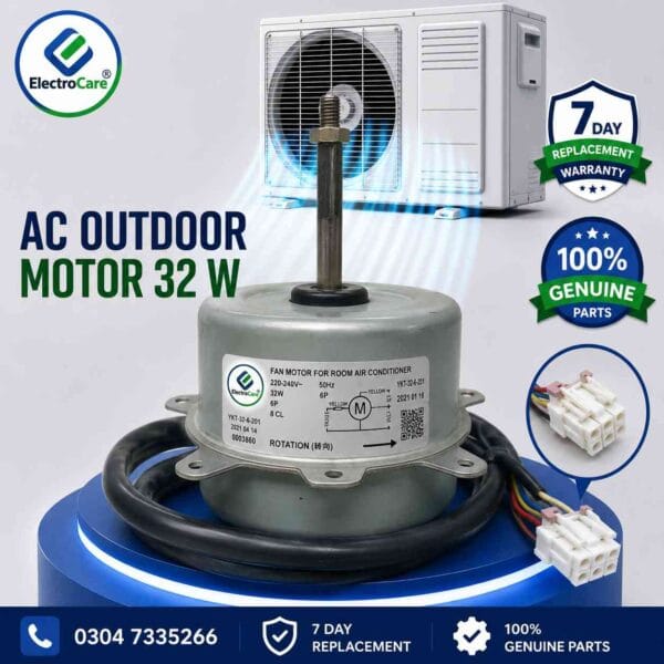 32W AC Outdoor Fan Motor | Air Conditioner Condenser Fan Motor | Outdoor Unit Fan Motor