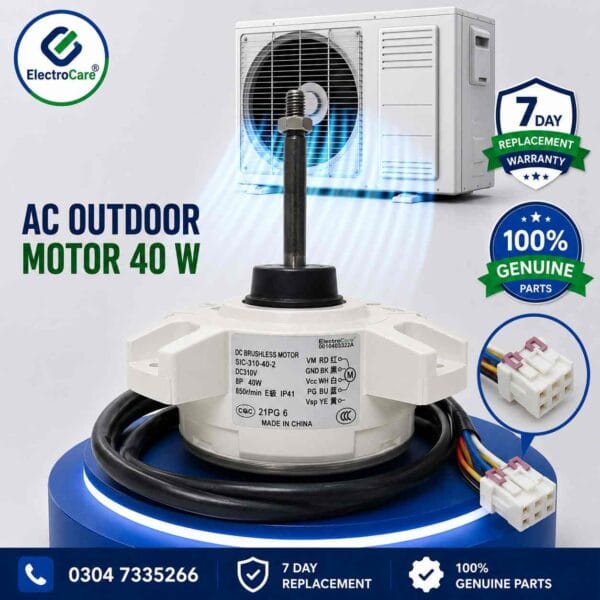 40W AC Outdoor Fan Motor | Air Conditioner Condenser Fan Motor | Outdoor Unit Fan Motor