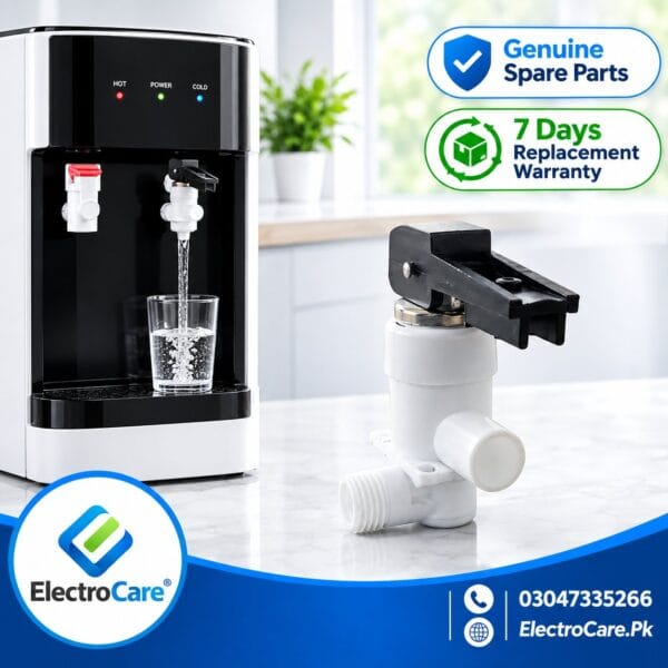 UNIVERSEL Water Dispenser Tap – Chrome Push Paddle Type Valve (Blue/Cold)