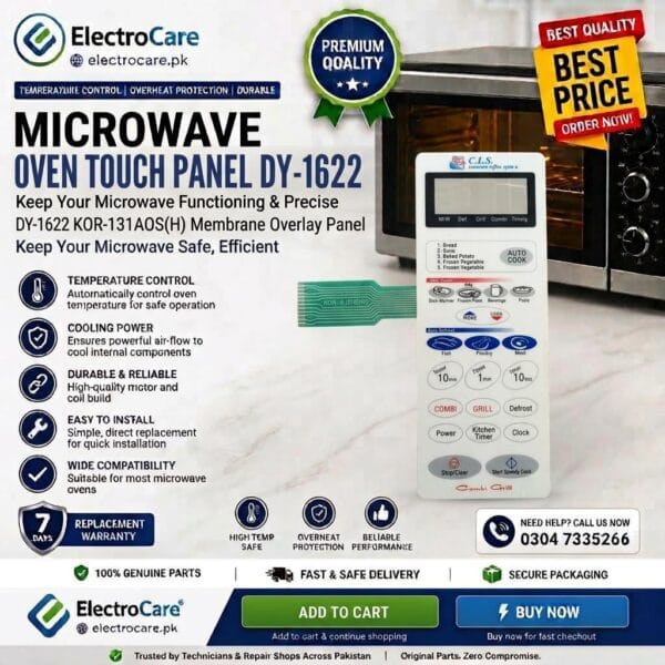 Microwave Oven Touch Panel | C.R.S. Membrane Keypad Control Panel Replacement