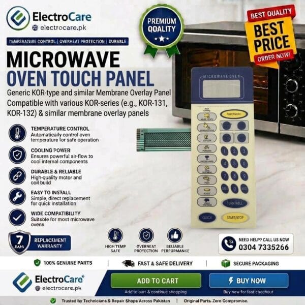 Microwave Oven Touch Panel Membrane Keypad | Microwave Control Panel Replacement