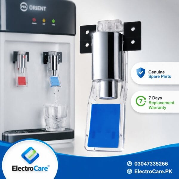 PEL & Orient Water Dispenser Tap – Chrome Push Paddle Type Valve (Blue/Cold)