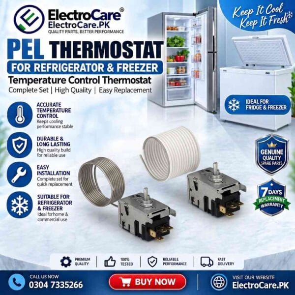 PEL Thermostat for Refrigerator & Freezer – Temperature Control Thermostat