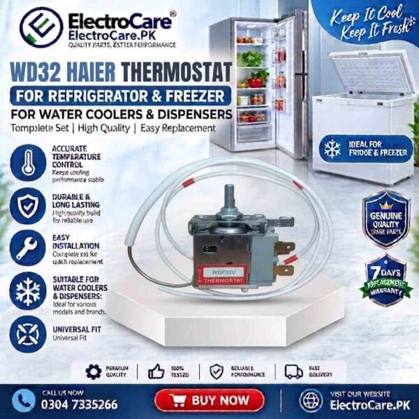 WD32 HAIER Thermostat for Refrigerator & Freezer – Temperature Control Thermostat