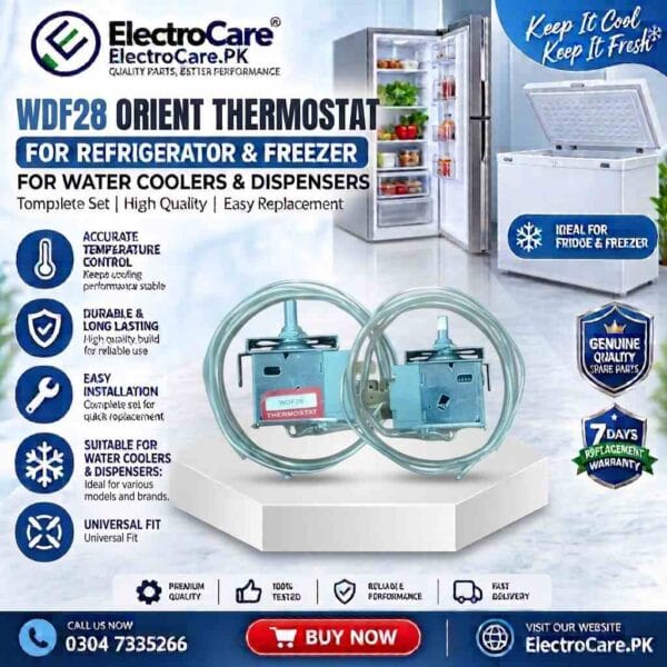 WDF28 ORIENT Thermostat for Refrigerator & Freezer – Temperature Control Thermostat