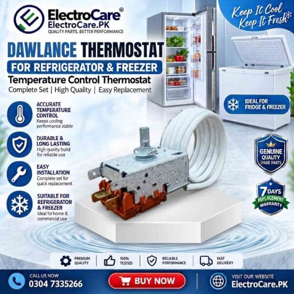 DAWLANCE Thermostat for Refrigerator & Freezer – Temperature Control Thermostat