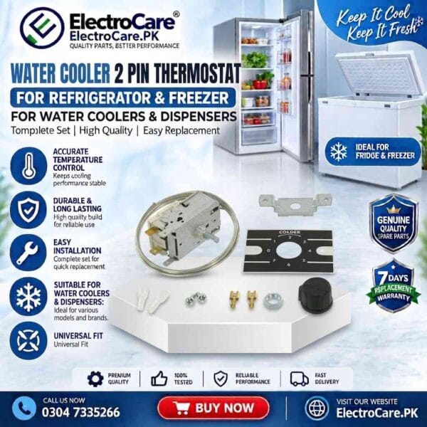 WATER COOLER 2 PINThermostat for Refrigerator & Freezer – Temperature Control Thermostat