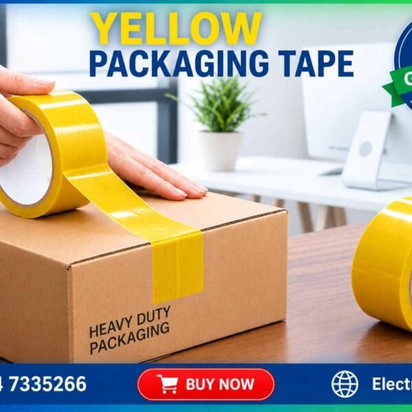 YELLOW PACKING Tape 40YARD | Paper Masking Tape for Painting & General Use in Pakistan