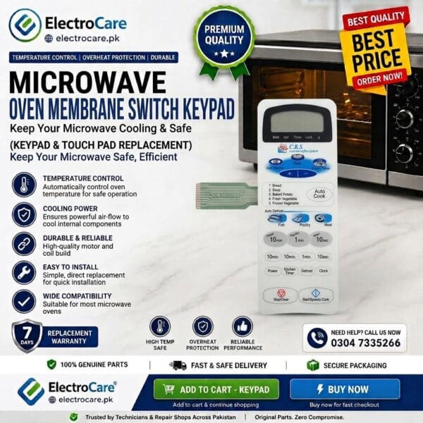 Microwave Oven Touch Panel KOR-131GOS(H) | Membrane Keypad Control Panel Replacement