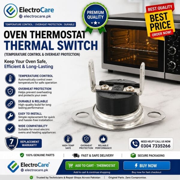 Oven Thermostat Thermal Switch | Temperature Control & Overheat Protection