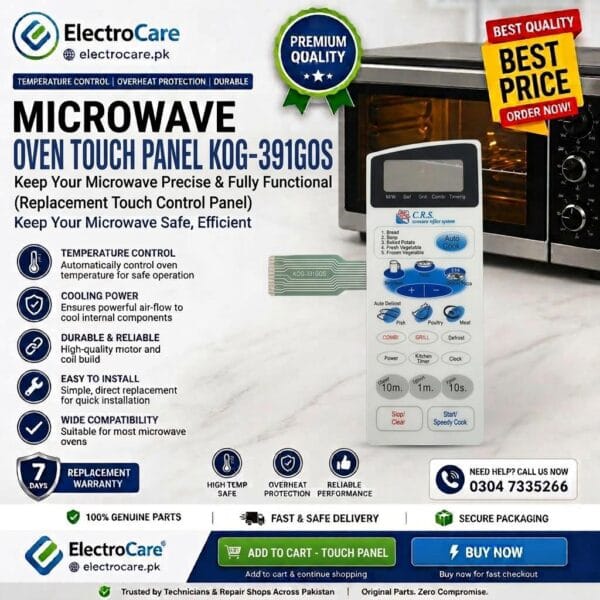 Microwave Oven Touch Panel KOG-391GOS | Membrane Keypad Control Panel Replacement