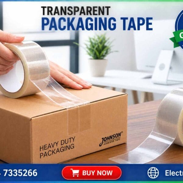 TRANSPARENT Tape 50YARD | Paper Masking Tape for Painting & General Use in Pakistan
