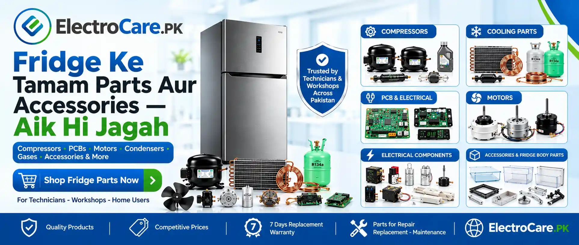 ElectroCare.PK Fridge Parts Marketplace